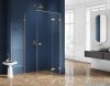 New Trendy Avexa Gold Brushed kabina prostokątna 100x70x200 cm złoto szczotkowane przejrzyste prawa EXK-1753